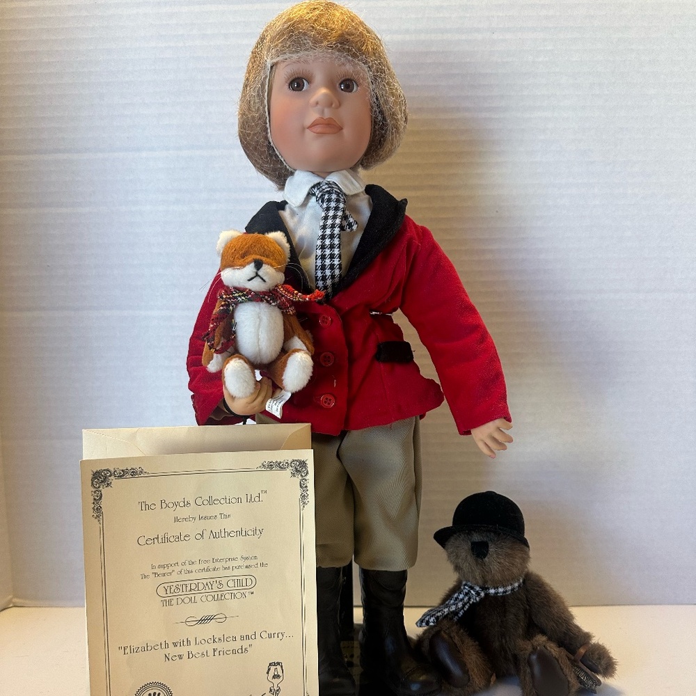 2001 Boyds Bear Yesterdays’ Children Elizabeth Large L/E Doll 4946